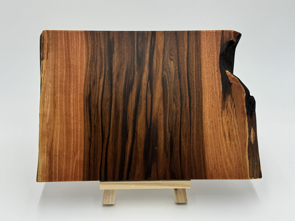 Patagonian Rosewood Live-Edge Board – Deep Grain Curve