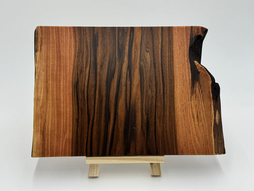 Patagonian Rosewood Live-Edge Board – Deep Grain Curve
